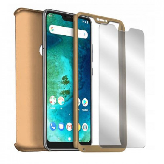 360 Full Cover & Temp.Glass Xiaomi Mi A2 Lite/Redmi 6 Pro Gold