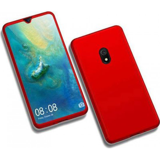 360 Full Cover & Temp.Glass Xiaomi Redmi 8A Red