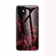 Marble TemperGlass Back Cover iPhone 11 Black-Red 2
