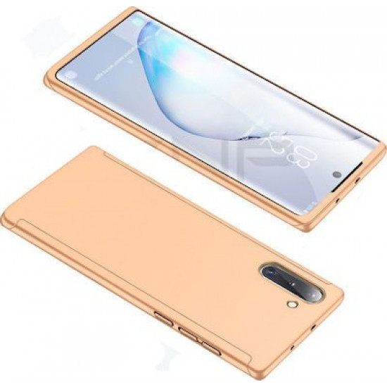 360 Full Cover & Temp.Glass Samsung Note 10 Plus Gold