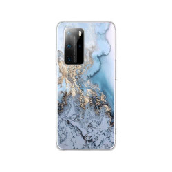 Silicon Marble Case Huawei P40 Pro SM 1 Blue