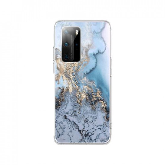 Silicon Marble Case Huawei P40 Pro SM 1 Blue