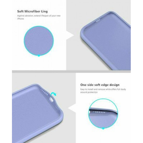 My Colors Liquid Silicon For Huawei P40 Lite E Light Violet