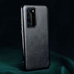 iCarer RHP 40001 Huawei P40 Genuine Leather Back Cover Black