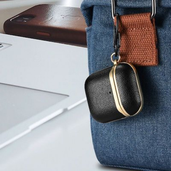 iCarer XAP 006 AirPods Gold Electroplating Case Black+Gold