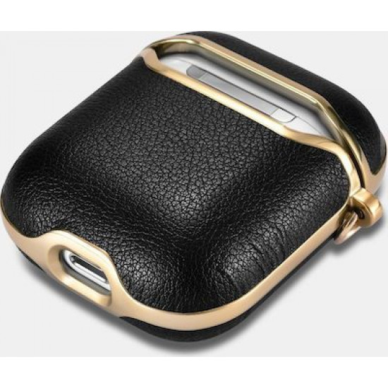 iCarer XAP 006 AirPods Gold Electroplating Case Black+Gold