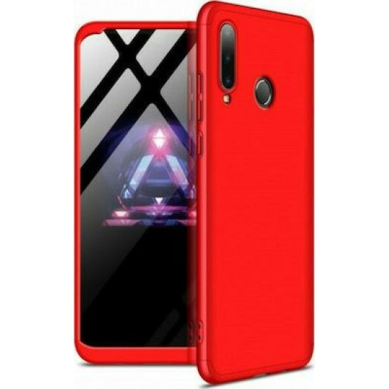 360 Full Cover & Temp.Glass Huawei P40 Lite E Red