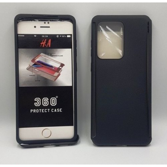 360 Full Cover & Temp.Glass Samsung S20 Ultra Black