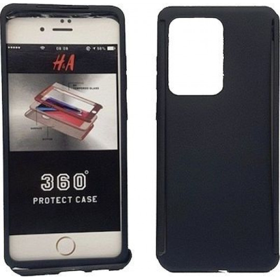 360 Full Cover & Temp.Glass Samsung S20 Ultra Black