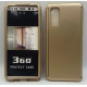 360 Full Cover & Temp.Glass Samsung S20 Gold