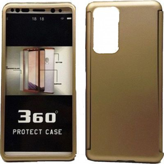 360 Full Cover & Temp.Glass Samsung S20 Gold