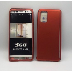 360 Full Cover & Temp.Glass Samsung S20 Plus Red