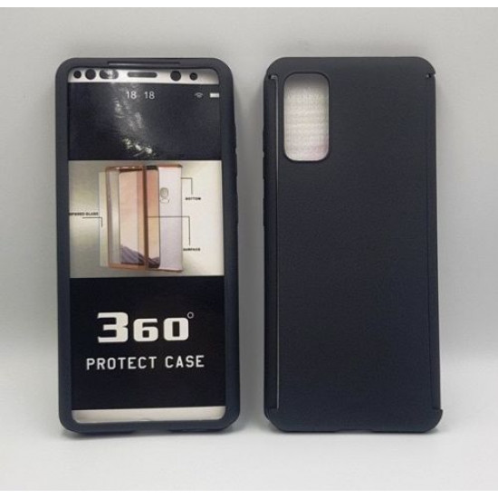 360 Full Cover & Temp.Glass Samsung S20 Black