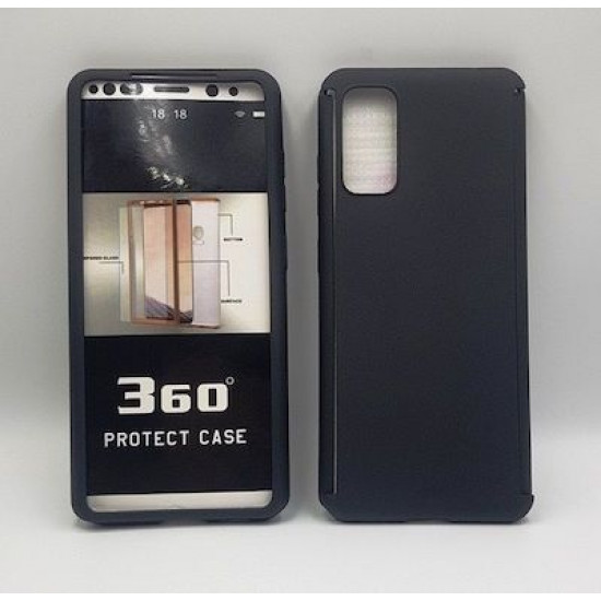 360 Full Cover & Temp.Glass Samsung S20 Black