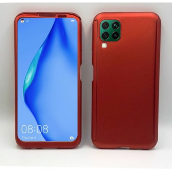 360 Full Cover & Temp.Glass Huawei P40 Lite Red