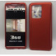 360 Full Cover & Temp.Glass Samsung S20 Ultra Red