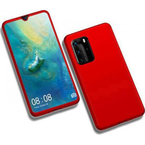 360 Full Cover & Temp.Glass Huawei P40 Red