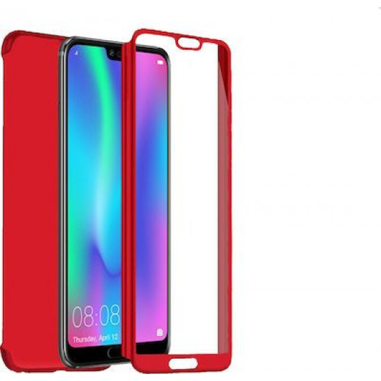 360 Full Cover & Temp.Glass Huawei P40 Red