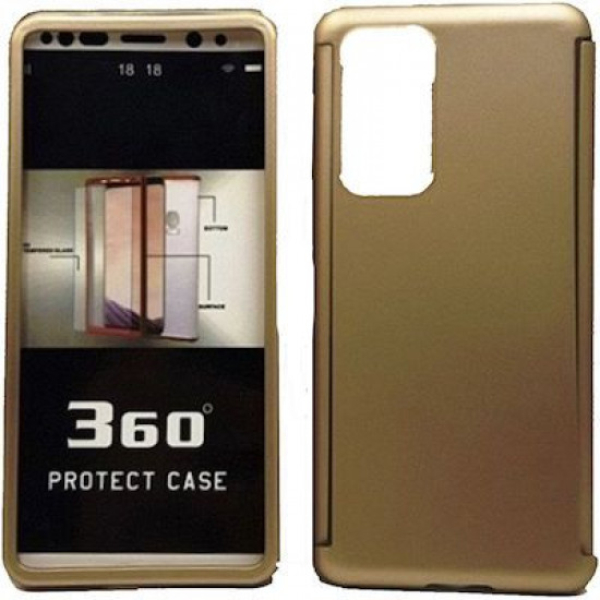 360 Full Cover & Temp.Glass Samsung A71 Gold