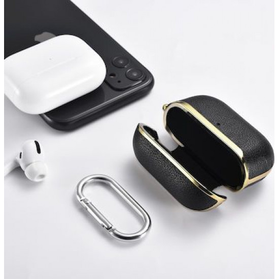 iCarer IAP 054 AirPods Pro Gold Electroplating Case Black+Gold