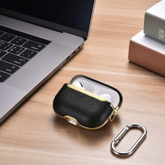 iCarer IAP 054 AirPods Pro Gold Electroplating Case Black+Gold