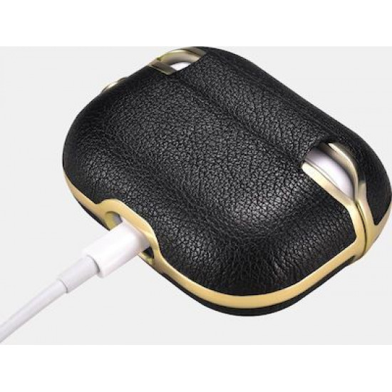 iCarer IAP 054 AirPods Pro Gold Electroplating Case Black+Gold