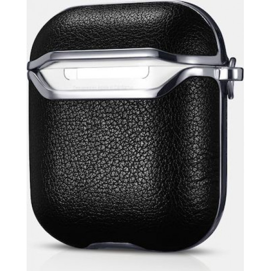 iCarer XAP 006 AirPods Silver Electroplating Case Black+Silver