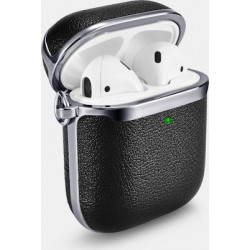 iCarer XAP 006 AirPods Silver Electroplating Case Black+Silver