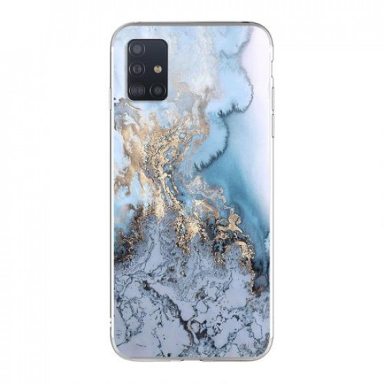 Silicon Marble Case Samsung S20  SM 1 Blue