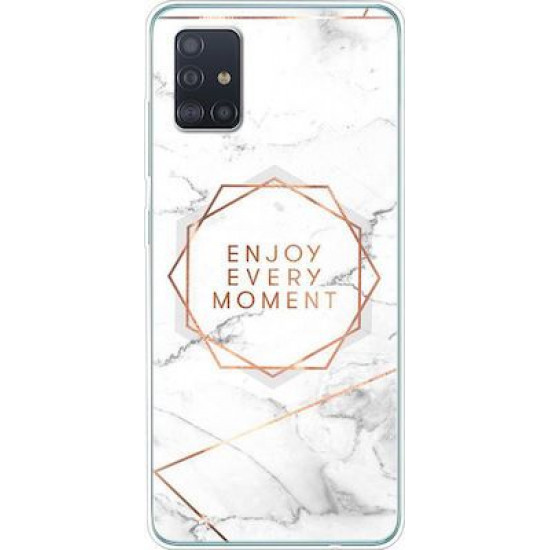 Silicon Marble Case Samsung S20 Ultra SM 16 White/Gold