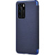 iCarer RHP 40003 HUAWEI P40 Genuine Leather Book Case Blue