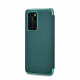 iCarer RHP 40003 HUAWEI P40 Genuine Leather Book Case Green
