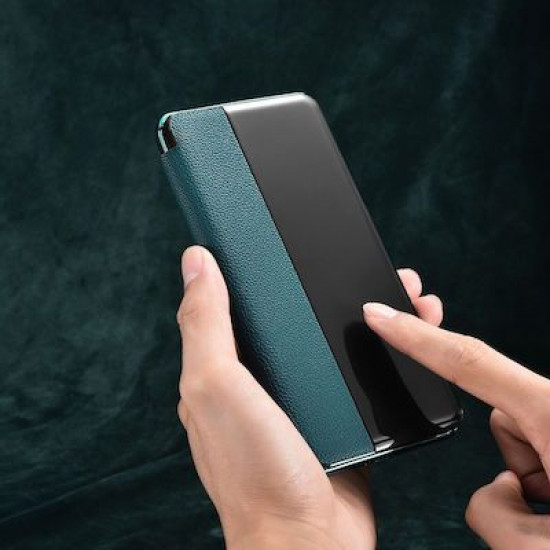 iCarer RHP 40003 HUAWEI P40 Genuine Leather Book Case Green
