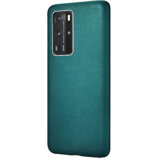iCarer RHP 40006 Huawei P40 Pro Genuine Leather Back Cover Green