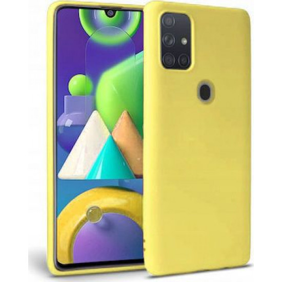 My Colors Liquid Silicon For Samsung A21S Yellow