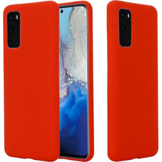 My Colors Liquid Silicon For Samsung S20 Plus Red