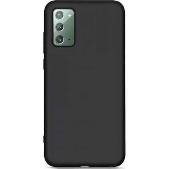 My Colors Liquid Silicon For Samsung Note 20  Black