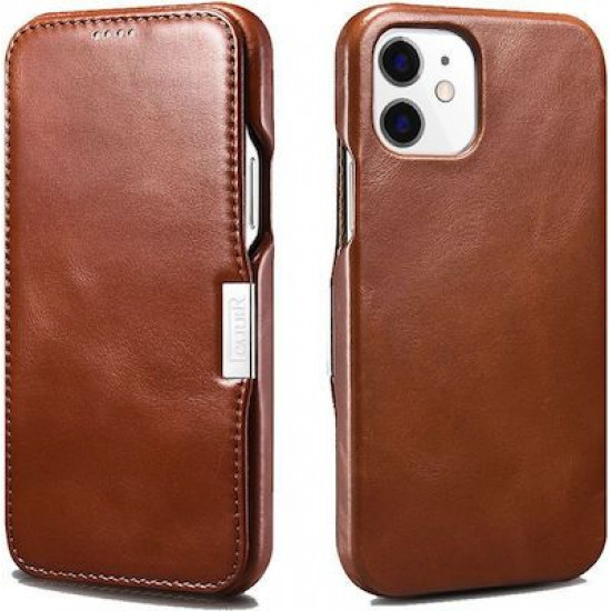 iCarer RIX 1209 iPhone 12 Mini Side-Open Brown