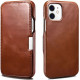 iCarer RIX 1209 iPhone 12 Mini Side-Open Brown