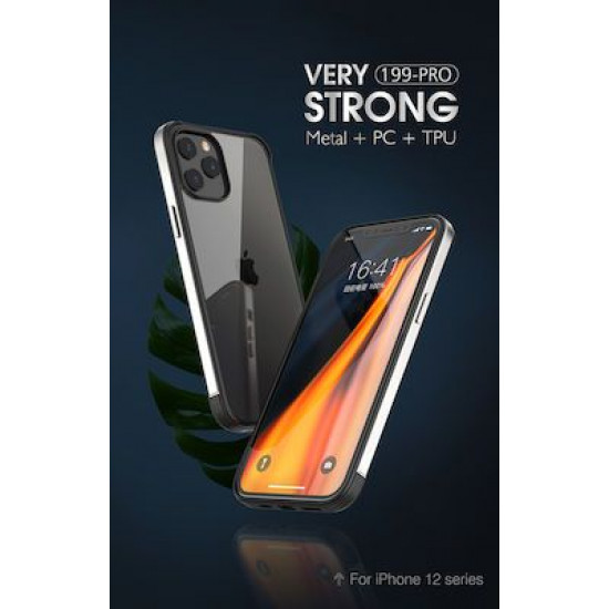 Bodycell Back Cover + Aluminium Bumper For iPhone 12 mini  Red