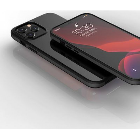 Bodycell Back Cover Glass + Aluminium Bumper For iPhone 12 Mini Black