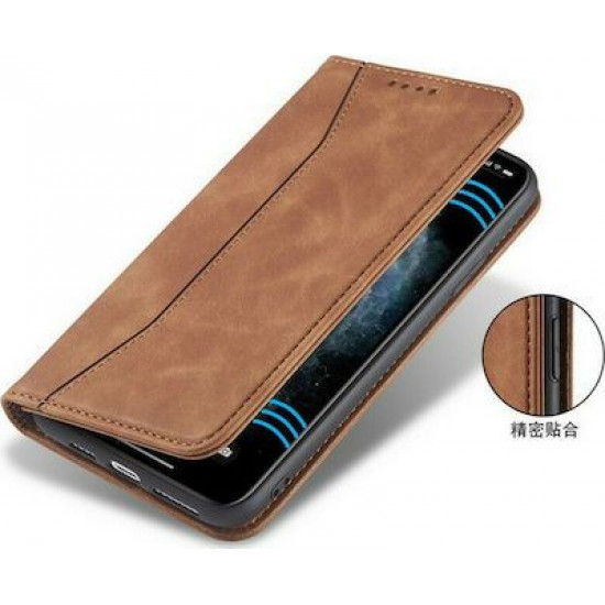 Bodycell Book Case Pu Leather iPhone 12 Mini Brown