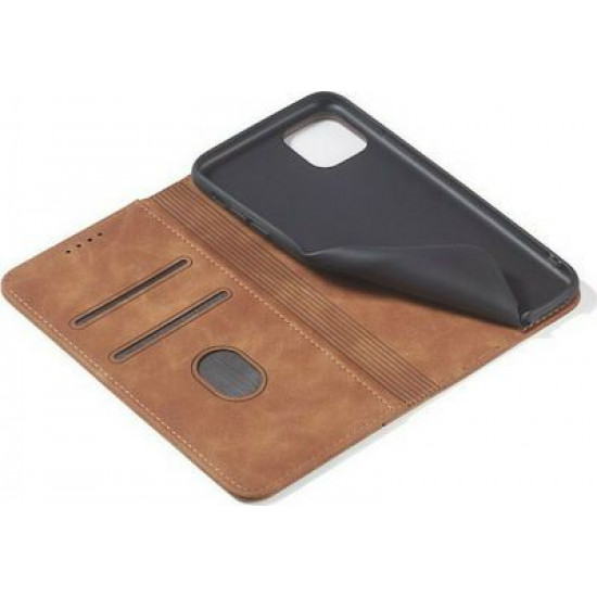 Bodycell Book Case Pu Leather iPhone 12 Mini Brown