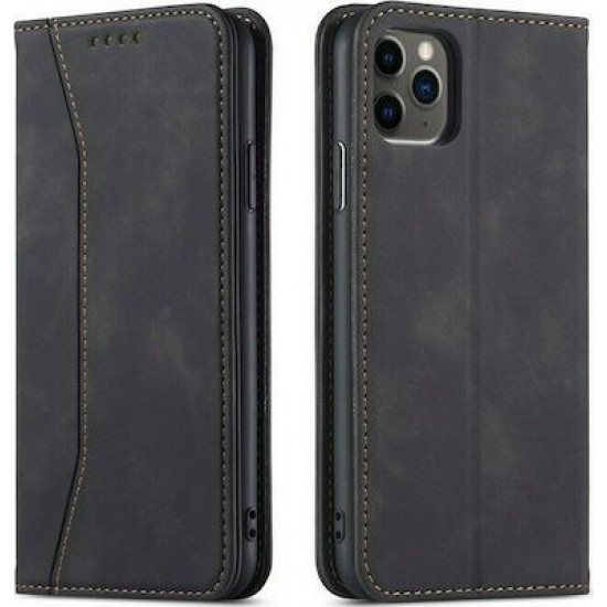 Bodycell Book Case Pu Leather iPhone 12 Mini Black