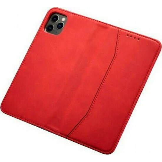 Bodycell Book Case Pu Leather iPhone 12 Mini Red