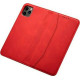 Bodycell Book Case Pu Leather iPhone 12 Mini Red