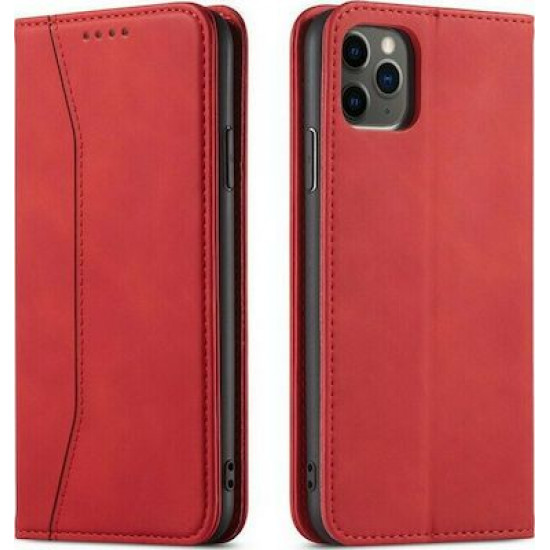 Bodycell Book Case Pu Leather iPhone 12/12 Pro Red