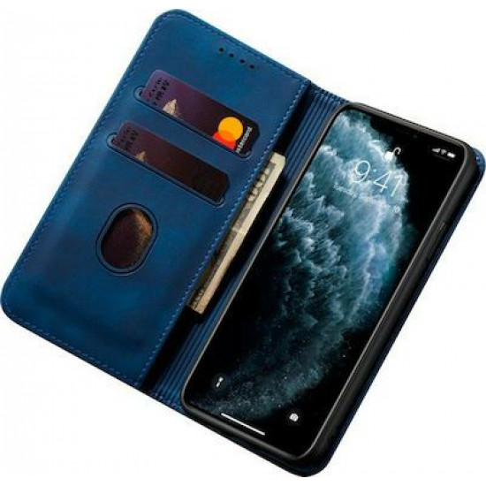Bodycell Book Case Pu Leather iPhone 12/12 Pro Blue