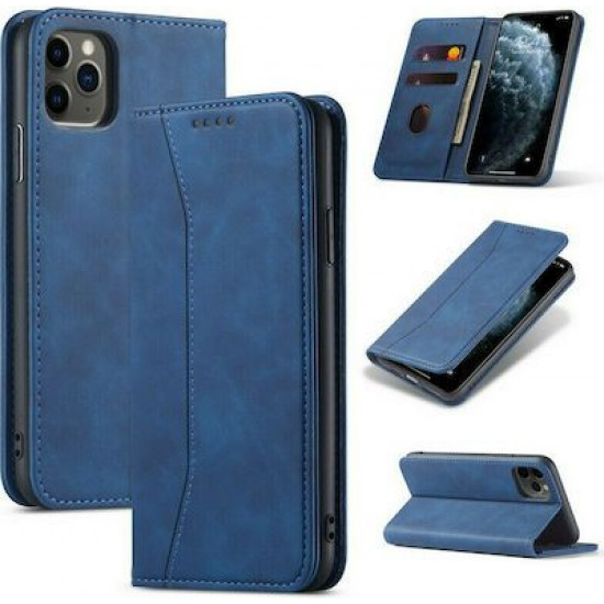 Bodycell Book Case Pu Leather iPhone 12/12 Pro Blue