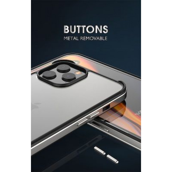 Bodycell Back Cover + Aluminium Bumper For iPhone 11 Pro  Gold